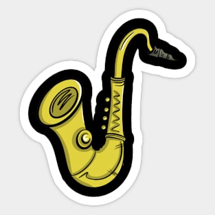 Saxaphone Sticker